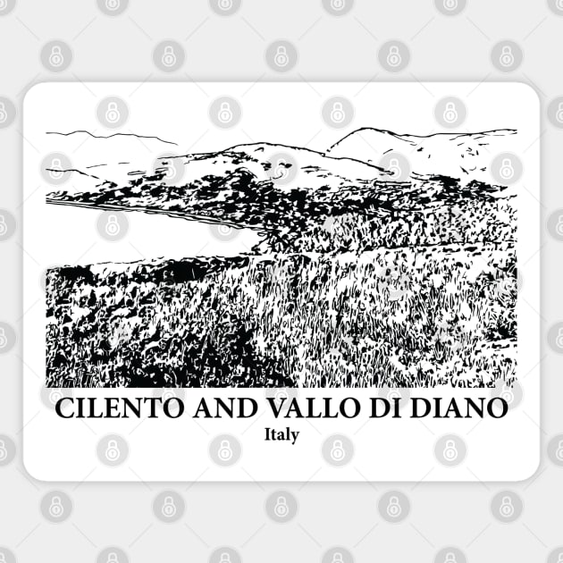 Cilento and Vallo di Diano - Italy Magnet by Lakeric